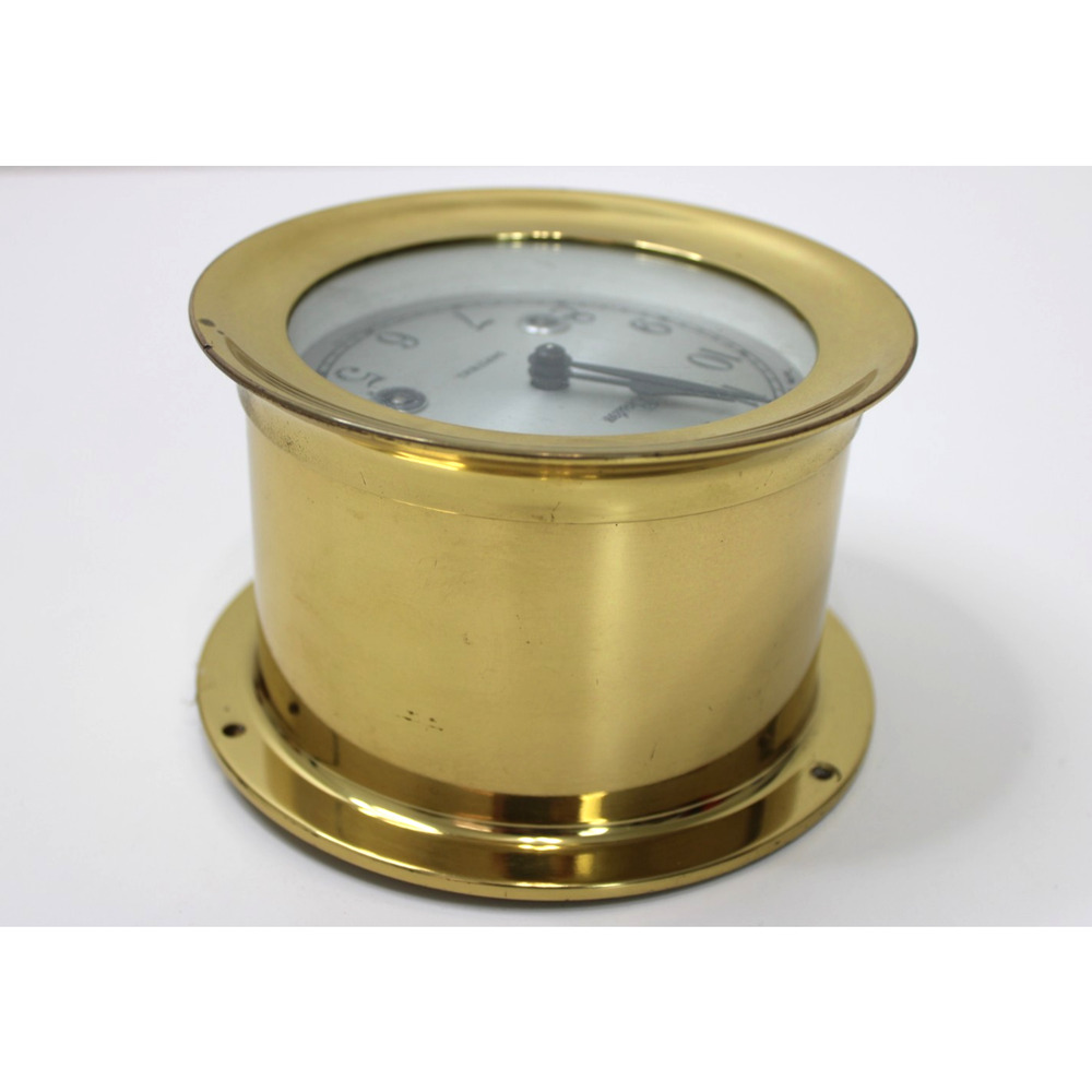 VTG Chelsea Boston Shipstrike Brass Marine Porthole Clock Nautical Wall Key 5.5" - Picture 7 of 16